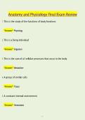 Anatomy & Physiology Final Exam Review 2026 &vert; Comprehensive Study Guide & Practice Questions