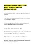 AGBU 2389 COMPREHENSIVE FINAL SCRIPT 2026 FULL ANSWERS GUARANTEED PASS