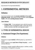 Psychology Research Methods 