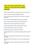 AGILE SAFE FINAL EXAM SCRIPT 2026 COMPLETE QUESTIONS AND CORRECT ANSWERS
