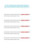 ICC B1 Practice Exam Newest 2026 Questions  and Correct Detailed Answers Already Graded A&plus; 