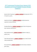 ATI Fundamental Proctored Exam Newest 2026  Questions and Correct Detailed Answers Already  Graded A&plus; 