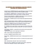 AXIS NETWORK VIDEO FUNDAMENTALS EXAM WITH COMPLETE SOLUTIONS 100&percnt; VERIFIED 2026-2027&excl;&excl;