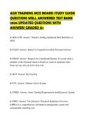 AGR TRAINING NCO BOARD STUDY GUIDE QUESTIONS WELL ANSWERED TEST BANK 2026 UPDATED QUESTIONS WITH ANSWERS GRADED A&plus;