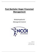 Moduleopdracht module Managerial Control NCOI &vert; incl&period; feedback examinator&comma; behaald met 9&excl; &lpar;2025&sol;2026&rpar;