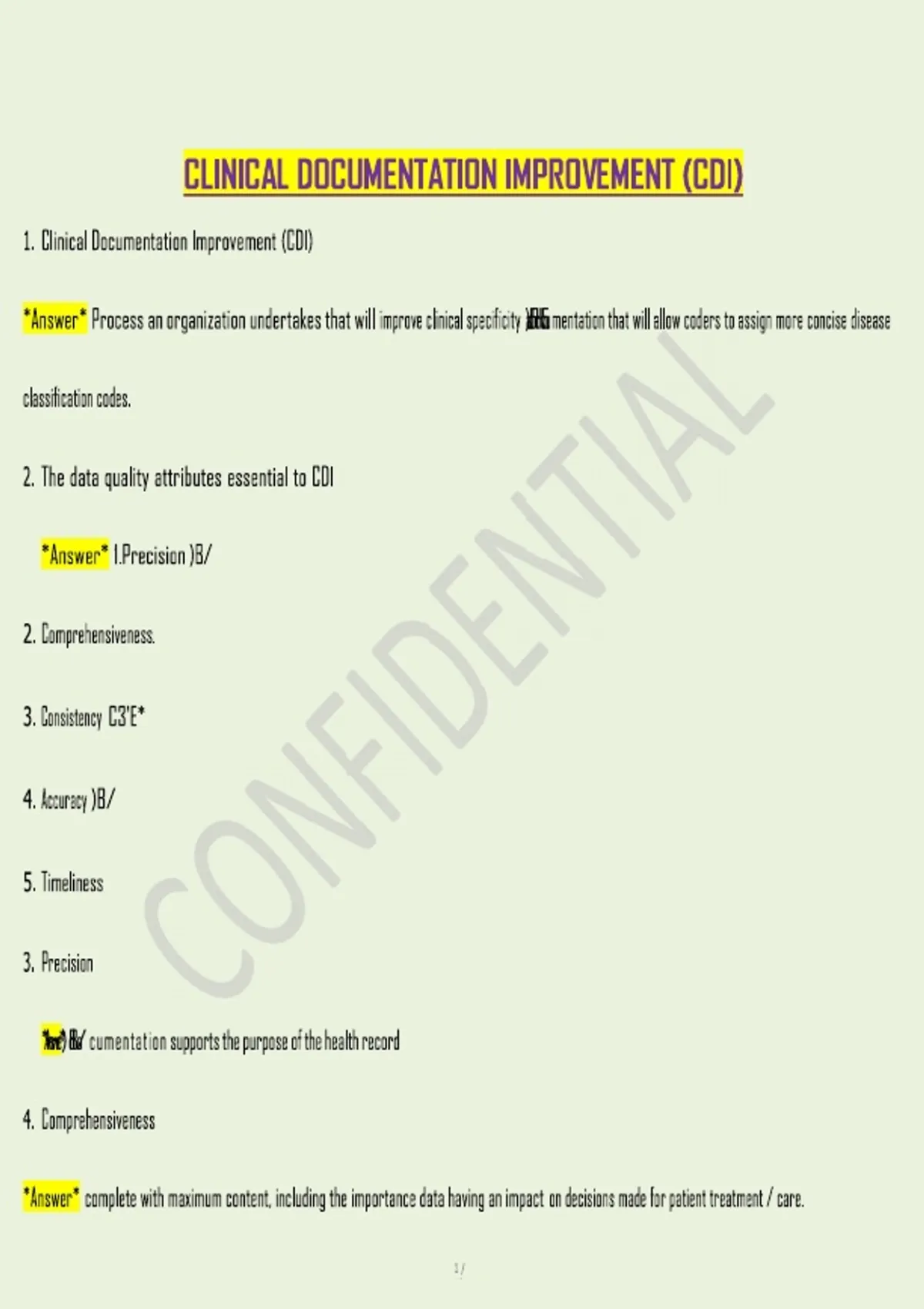 Faa Question Cdi Fix Clinical Documentation Improvement (CDI) 2026 | Practice Questions ...