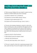ADULT HEALTH III UPDATED SCRIPT 2026 PRACTICE SOLUTIONS GRADED A&plus;