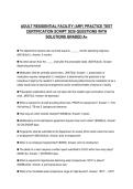 ADULT RESIDENTIAL FACILITY &lpar;ARF&rpar; PRACTICE TEST CERTIFICATION SCRIPT 2026 QUESTIONS WITH SOLUTIONS GRADED A&plus;