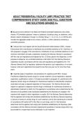 ADULT RESIDENTIAL FACILITY &lpar;ARF&rpar; PRACTICE TEST COMPREHENSIVE STUDY GUIDE 2026 FULL QUESTIONS AND SOLUTIONS GRADED A&plus;