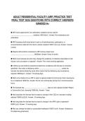 ADULT RESIDENTIAL FACILITY &lpar;ARF&rpar; PRACTICE TEST FINAL TEST 2026 QUESTIONS WITH CORRECT ANSWERS GRADED A&plus;