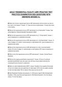 ADULT RESIDENTIAL FACILITY &lpar;ARF&rpar; PRACTICE TEST PRACTICE EXAMINATION 2026 QUESTIONS WITH ANSWERS GRADED A&plus;