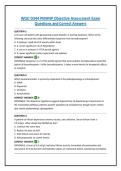 WGU D344 PMHNP Objective Assessment Exam Questions and Correct Answers