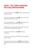 PNP401 - TEST 3 WEEK 8 QUESTIONS WITH 100&percnt; VERIFIED ANSWERS