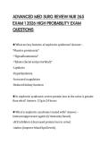 ADVANCED MED SURG REVIEW NUR 265 EXAM 1 2026 HIGH PROBABILITY EXAM QUESTIONS