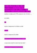 BLS AHA FOR HEALTHCARE PROVIDERS&vert; ACTUAL EXAM QUESTIONS AND 100&percnt; CORRECT ANSWERS&vert; LATEST UPDATE 2026-2027