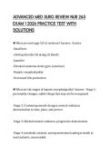 ADVANCED MED SURG REVIEW NUR 265 EXAM 1 2026 PRACTICE TEST WITH SOLUTIONS