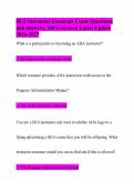 BLS Instructor Essentials Exam&vert; Questions and answers&comma; 100&percnt; correct&vert; Latest Update 2026-2027