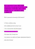 BLS Instructor Exam &lpar;2025-2026&rpar; &lpar;TESTING EXAM QUESTIONS&rpar; AND VERIFIED ANSWERS &lpar;MULTIPLE CHOICES&rpar; &vert;&vert;A&plus; GRADED &vert;100&percnt; CORRECT&excl;&excl;