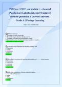 PSYC101 &sol; PSYC 101 Module 7 &ndash; General  Psychology &lpar;Latest 2026&sol;2027 Update&rpar; &vert;  Verified Questions & Correct Answers &vert;  Grade A &vert; Portage Learning 