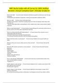 WRT Study Guide with all Correct & 100&percnt; Verified Answers &vert;Actual Complete Exam &vert;Already Graded A&plus;