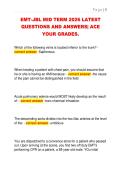 EMT-JBL MID TERM 2026 LATEST  QUESTIONS AND ANSWERS&vert; ACE  YOUR GRADES&period;