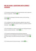 MIS 301 EXAM 1 QUESTIONS WITH CORRECT ANSWERS