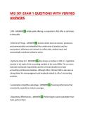 MIS 301 EXAM 1 QUESTIONS WITH VERIFIED ANSWERS