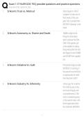 Exam 1 C7 NUR1023C FSCJ possible questions and practice questions  with 100&percnt; Correct Answers &vert; Verified &vert; Latest Update &vert; 2026&sol;27