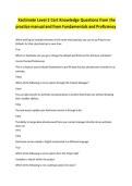 Xactimate Level 2 Cert Knowledge Questions from the practice manual and from Fundamentals and Proficiency