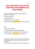HLTH 3500 EXAM 2 2026 LATEST  QUESTIONS AND ANSWERS&vert; ACE  YOUR GRADES&period; 