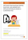 EMT-B AAOS Final Actual Exam VERIFIED  QUESTIONS  AND ANSWERS WITH  DETAILED RATIONALES GRADED A&plus;  GUARANTEED PASS  