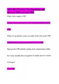 AHA BLS Practice Test Questions and answers 100&percnt; correct 2026