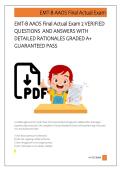 EMT-B AAOS Final Actual Exam 2 VERIFIED  QUESTIONS  AND ANSWERS WITH  DETAILED RATIONALES GRADED A&plus;  GUARANTEED PASS    
