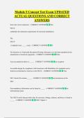 Module 5 Concept Test Exam UPDATED  ACTUAL QUESTIONS AND CORRECT  ANSWERS