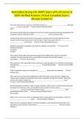 Restorative Drying 101 &lpar;WRT&rpar; Exam with all Correct & 100&percnt; Verified Answers &vert;Actual Complete Exam &vert;Already Graded A&plus;