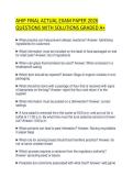 AHIP FINAL ACTUAL EXAM PAPER 2026 QUESTIONS WITH SOLUTIONS GRADED A&plus;