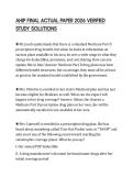 AHIP FINAL ACTUAL PAPER 2026 VERIFIED STUDY SOLUTIONS