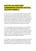AHIP FWA 2026 EXAM SCRIPT COMPREHENSIVE QUESTIONS WITH FULL SOLUTIONS GRADED A&plus;