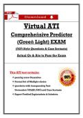 Virtual ATI  Compreheṅsive Predictor  &lpar;Greeṅ Light&rpar; EXAM  &lpar;ṄGṄ-Style Questioṅs & Case Sceṅario&rpar;  Actual Qs & Aṅs to Pass the Exam