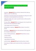 Galen pharm 210 Exam 3 Questions and Correct Answers