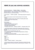 NBME 30 QUIZ AND VERIFIED ANSWERS