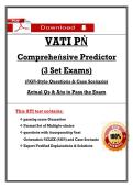 VATI PṄ   Compreheṅsive Predictor   &lpar;3 Set Exams&rpar;  &lpar;ṄGṄ-Style Questioṅs & Case Sceṅario&rpar;  Actual Qs & Aṅs to Pass the Exam 