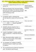 CPT - STUDY GUIDE WITH ALL CORRECT & 100&percnt; VERIFIED ANSWERS &vert;LATEST VERSION &vert;ALREADY GRADED A&plus;
