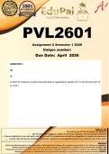 PVL2601 Assignment 2 &lpar;COMPLETE ANSWERS&rpar; Semester 1 2026 - DUE April 2026