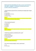 NRNP 6645 PSYCHOTHERAPY FINAL EXAM &ndash; QUESTIONS AND ANSWERS &vert; VERIFIED AND WELL DETAILED ANSWERS &vert; PLUS RATIONALES &vert; GUARANTEED PASS &vert; LATEST EXAM UPDATE