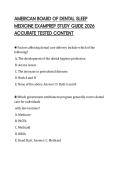 AMERICAN BOARD OF DENTAL SLEEP MEDICINE EXAMPREP STUDY GUIDE 2026 ACCURATE TESTED CONTENT