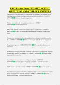 RMO Review Exam UPDATED ACTUAL  QUESTIONS AND CORRECT ANSWERS
