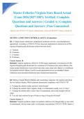 Master Esthetics Virginia State Board Actual Exam 2026&sol;2027 100&percnt; Verified &vert; Complete Questions and Answers &vert; Graded A &vert; Complete Questions and Answers &vert; Pass Guaranteed