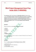 2026 FBLA Project Management National Exam Prep&colon; 3 Practice Versions & Expert Rationales &vert; 300&plus; Verified Q&A &vert; A&plus; Graded