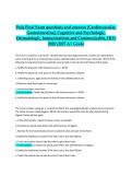 Peds Final Exam questions and answers &lpar;Cardiovascular&comma;  Gastrointestinal&comma; Cognitive and Psychologic&comma;  Dermatologic&comma; Immunizations and Communicable&comma; HIV&rpar; 20262027 A&plus; Grade&vert;&vert;Focus&colon; System-Based NCLEX-Style Questions
